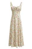 Floral Bustier Midi Dress