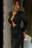 Georgia Sparkle Midi Dress