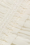 Tiered Ruffle Smocked Bodycon Midi Dress