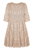 My Queen Sequin Tiered Mini Dress