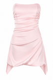 Draped Strapless Corset Dress