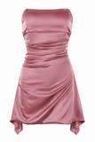 Draped Strapless Corset Dress