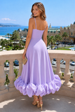 Flounce Bustier Midi Dress