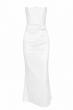 Strapless Corset Satin Mermaid Gown
