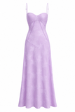 Butterfly Applique Maxi Slip Dress
