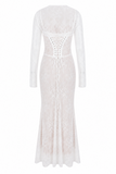 Lace Maxi Dress with Matching Shrug