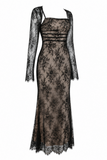 Lace Maxi Dress with Matching Shrug