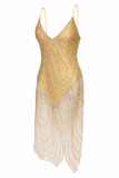 Aviana Rhinestone Midi Dress