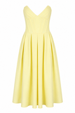Lady Strapless Midi Dress