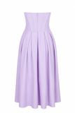 Lady Strapless Midi Dress