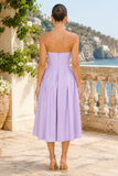 Lady Strapless Midi Dress