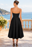 Lady Strapless Midi Dress