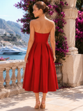Lady Strapless Midi Dress