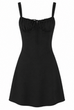 Corset Bustier Tie-Front Mini Dress