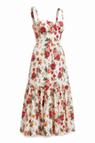 Floral Bustier Midi Sundress