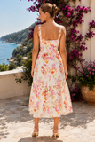 Floral Bustier Midi Sundress