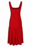 Amore Dropped Waist Midi Dress