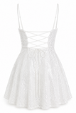 Jewel Sequin Cowl Neck Dress