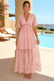 Boho Lace Maxi Dress