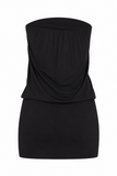 Noir Halter Ring Mini Dress
