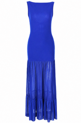 Lila Mesh Maxi Dress