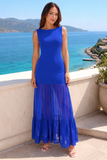Lila Mesh Maxi Dress