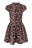 Jacqueline Backless Cheetah Print Dress