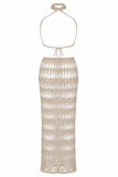 Crochet Knit Bralette + Skirt Set