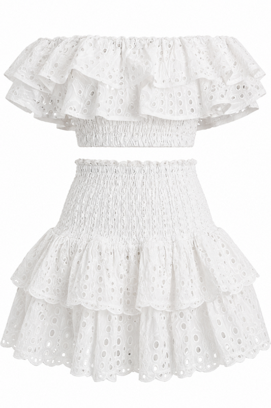 Jessica Bara Vanessa Ruffle Set
