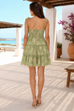 Floral Ruffled Mini Dress