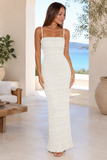 Tiered Ruffle Smocked Bodycon Midi Dress