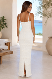 Tiered Ruffle Smocked Bodycon Midi Dress