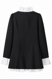 Clara Long Sleeve Ruffle Shirt Dress