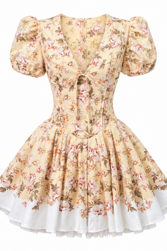 Elowen Floral Corset Mini Dress