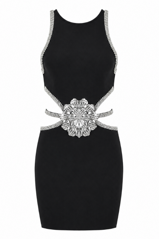 Valentina Halter Cutout Bodycon Mini Dress