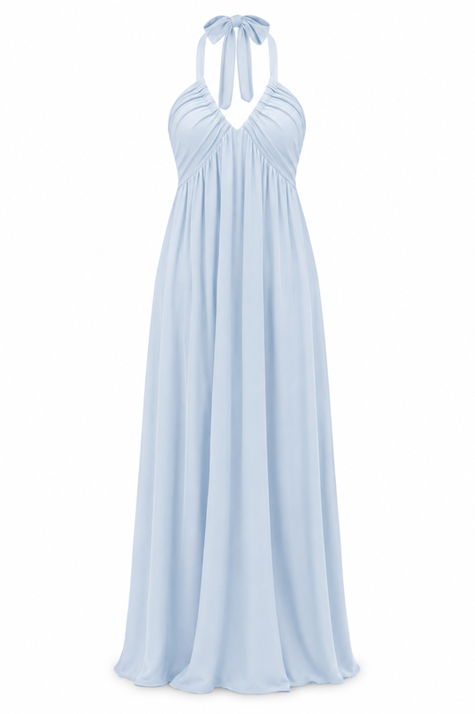Hannah Pastel Blue Maxi Dress
