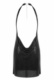 Vanessa Metallic Backless Mini Dress