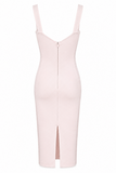 Elena Mesh Corset Midi Bodycon Dress