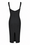 Elena Mesh Corset Midi Bodycon Dress