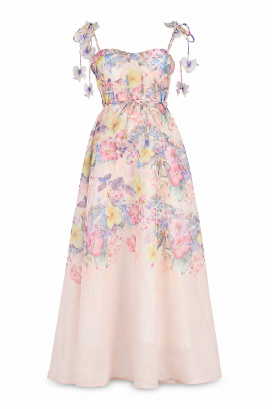 Ophelia Floral Midi Dress