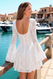 Lila Floral Lace Corset Mini Dress