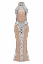 Elodie Rhinestone Mermaid Evening Dress