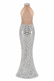 Elodie Rhinestone Mermaid Evening Dress