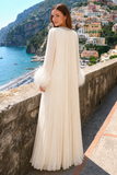 Layla Crystal Embellished Feather Maxi Dress