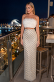 Zara Feather Mermaid Skirt Matching Set