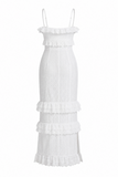 Clara Spaghetti Strap Ruffle Tiered Maxi Dress