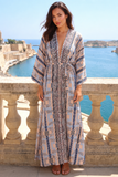 Tahlia Open Front Long Beach Kimono Robe