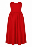 Valentina Bustier Corset Strapless Midi Sundress
