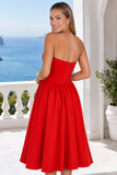 Valentina Bustier Corset Strapless Midi Sundress