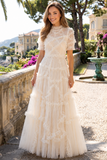 Elara Ruffle Tiered Tulle Maxi Dress
